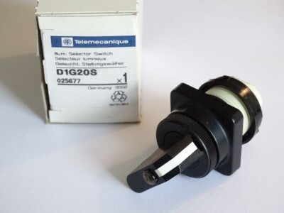 Telemecanique D1G20S 025677 Schalter, beleuchteter Stellungswähler - NEU