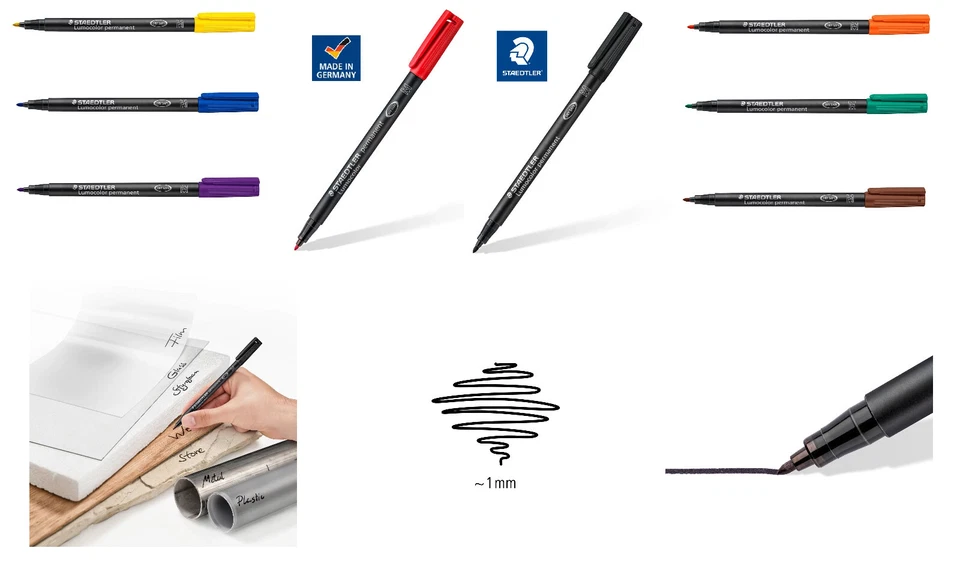 LUMOCOLOR 317 - UNIVERSALSTIFT - PERMANENT - M - AUSWAHL - STAEDTLER # NEU OVP