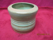 Vintage Frankoma  Pottery, #26G Grease or Sugar Canister , Prairie Green Glaze