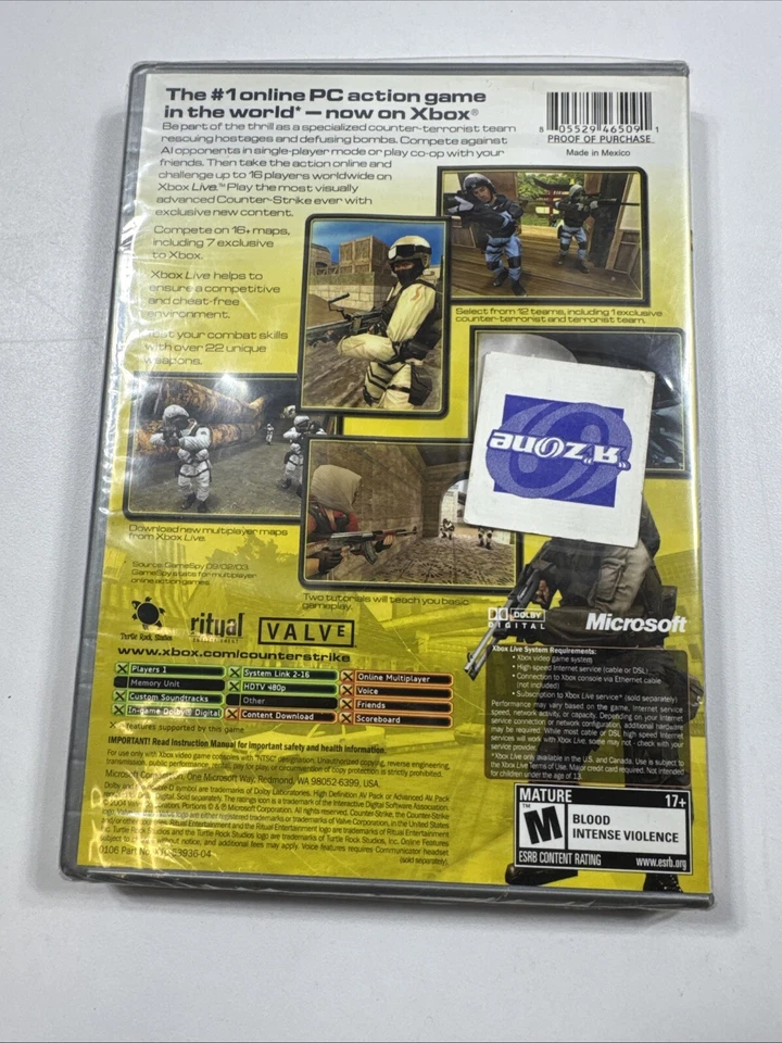 Counter Strike - Microsoft Xbox Factory Sealed. - Image 3 of 4