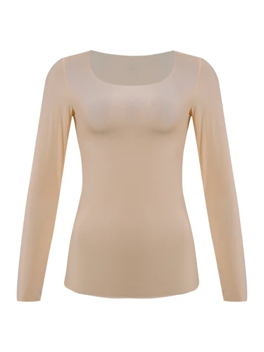Damen Langarmshirt Warm Basic Kompression Oberteil Shirt- - Bild 96 von 113