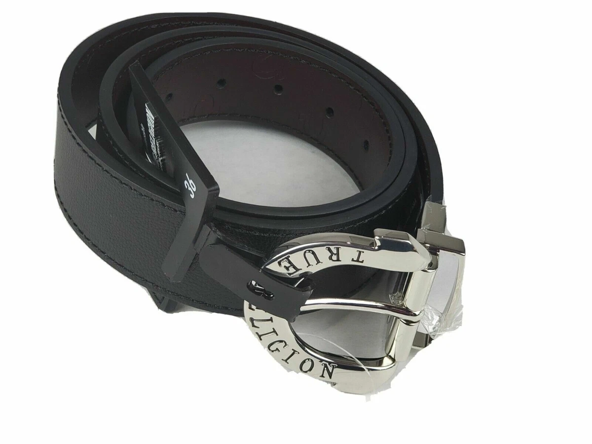 LOUIS PHILIPPE Men Black Genuine Leather Belt Black - Price in