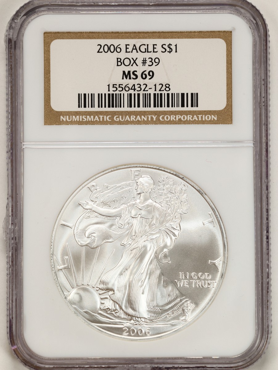 アメリカ　イーグル銀貨　1オンス　2006年 2006年 アメリカイーグル 1オンス銀貨プルーフコイン NGC PF70