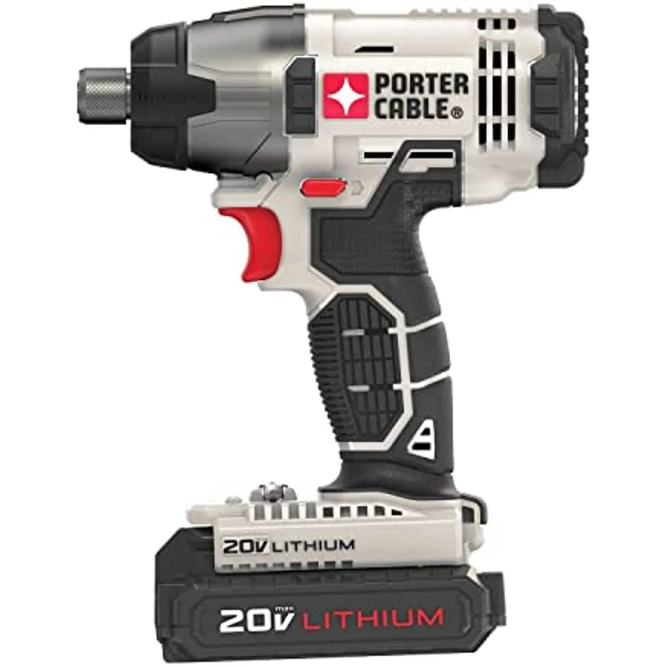 PORTER CABLE 20V MAX* 1/4 in. Cordless Impact Driver Kit, Hex Head, Compact - Image 3 of 4