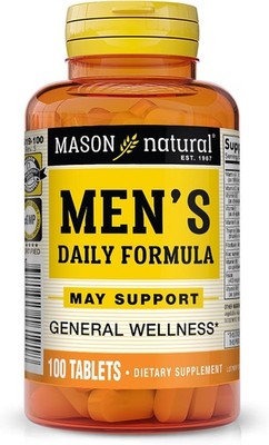 MASON NATURAL, Mens Daily Formula Equivalent to One a Day Brand Tablets... 