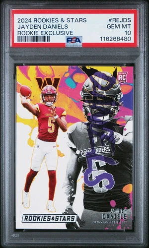 2024 Panini Rookies & Stars Rookie Exclusive Jayden Daniels #RE-JDS PSA 10