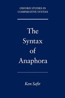 Kenneth J. Safir (U. A.) | The Syntax Of Anaphora | Taschenbuch | Englisch