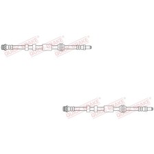 2x QUICK BRAKE Bremsschlauch links rechts für Volvo V60 155 157 V70 III BW