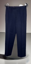 Ralph Lauren Chaps Men s Wool Slacks Navy/Black 32X29.5 Pleated Cuffed Lined