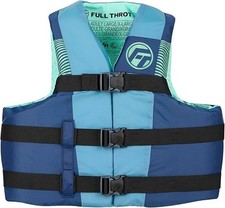Full Throttle Adult Nylon Life Jacket, Blue 4...