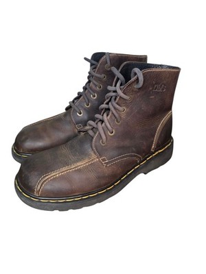Dr Martens Mens 11 Brown Leather Moc Toe Lace Up Boots EU 45 UK 10