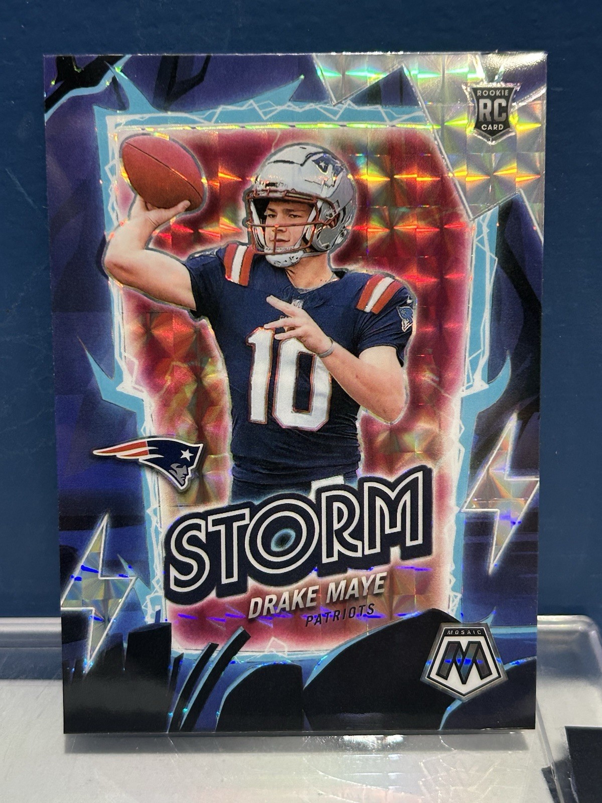 DRAKE MAYE 2024 Panini Mosaic STORM Silver Prizm Refractor #1 RC Rookie