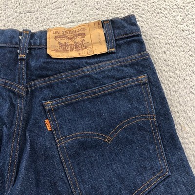 Vtg Levis Jeans Mens 33x30 ( Fits31x30) 517 Orang Tab Bootcut Dark Wash 80s USA