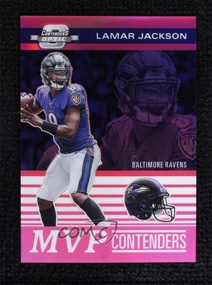 2019 Panini Contenders Optic MVP Pink Prizm 8/75 Lamar Jackson #MVP-LJ 1j2