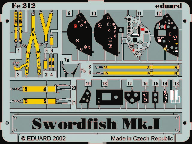 Eduard Accessories 49212 - 1:48 Swordfish Mk.I For Tamiya Kit - Photo Etch - Ne
