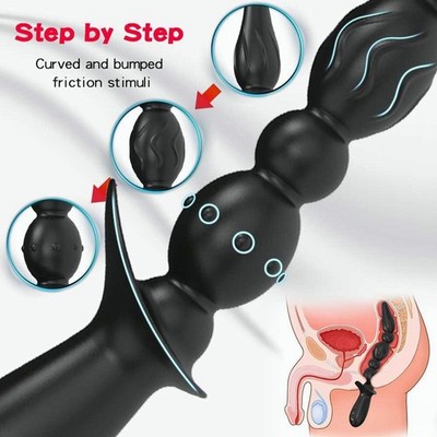 Male Prostate Massager Dildo Anal Butt Plug Vibrator Sex Toys for Men Women  | eBay