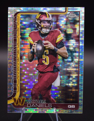 2025 Topps Chrome - Jayden Daniels #295 Pulsar Refractor