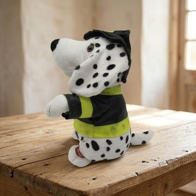 Cracker Barrel Animated Fireman Dalmatian Sing & Dance 10'' Boxed