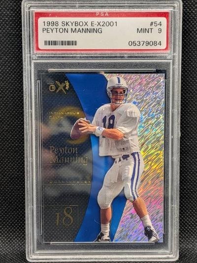1998 Skybox E-X2001 Peyton Manning #54 Rookie Card PSA 9 Mint Colts HOF