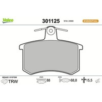1X Bremsbelagsatz, Scheibenbremse Valeo 301125 Passend FüR Alfa Romeo Fiat
