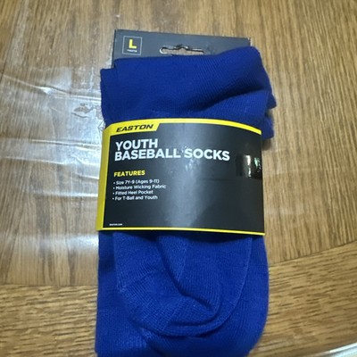 Easton youth Baseball T-Ball Socks  Blue  size L 7Y-9Y