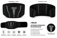 Produktbild - Unisex Motorrad Nierengurt Rückenbandage Biker Motorrad Rückenstütze Schwarz