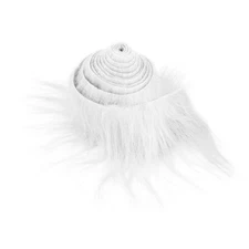 Shaggy Plush Faux Fur Fabric Precut Strips 2x60inch White Fur Fluffy Fuzzy Craft