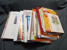 Huge lot of 147 greeting cards no envelopes many vintage different occassions 