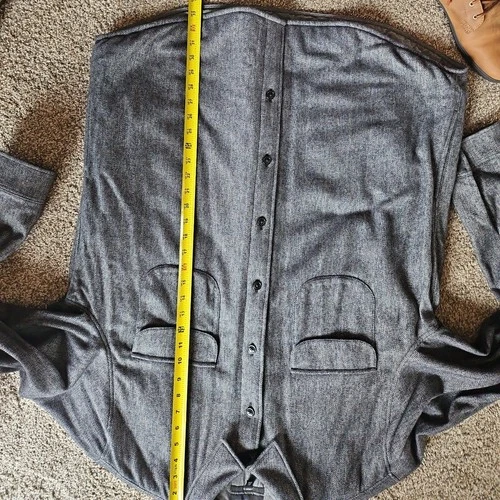 Men's Bonobos Quilted Standard Fit Shacket Black And White Herringbone XXL image 15