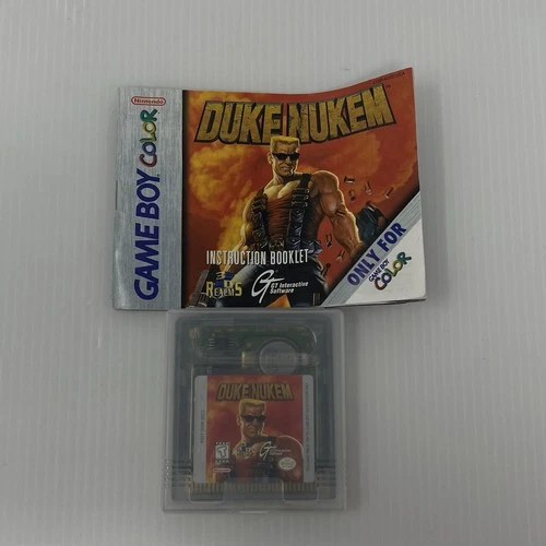 Nintendo Game Boy Color Duke Nukem With Case And Manual WORKING