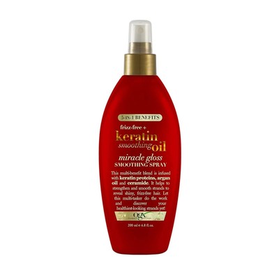 OGX Frizz-Free + Keratin Smoothing Oil Miracle Gloss Spray