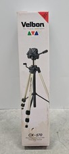 Velbon CX-570 Deluxe Photo/Video Tripod with Unique 3-way Panhead In Box