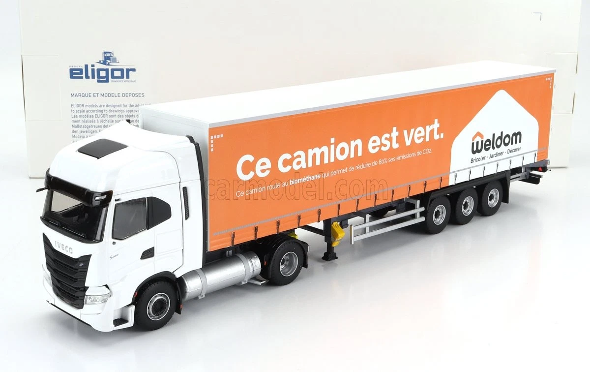 Odeon Camion RENAULT R310 Con Rimorchio Savoiarda 3 Assi Calberson – Scala 1/43, Limited Edition 504 Pezzi
