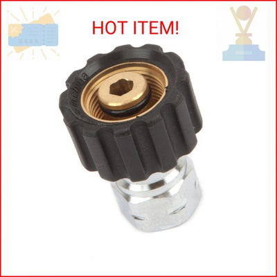 #ad Forney 75108 Pressure Washer Accessories Female Screw Coupling M22F to 3 8 Inc $16.91