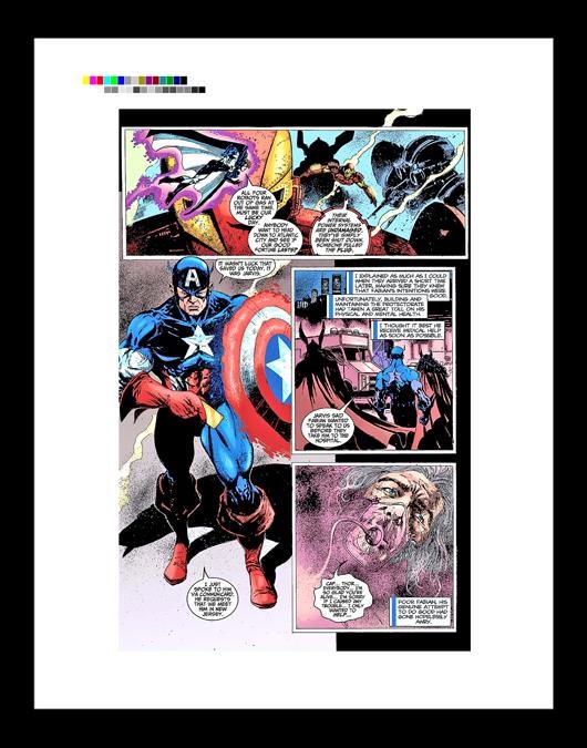 Leonardo Manco Avengers 1999 #1 Rare Production Art Pg 36