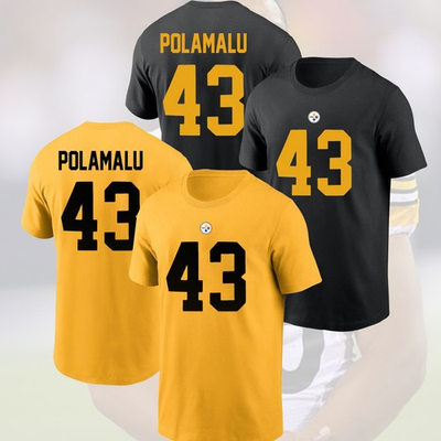 #ad HOT Troy Polamalu #43 Pittsburgh Steelers Player Fan Look Name amp; Number $34.99