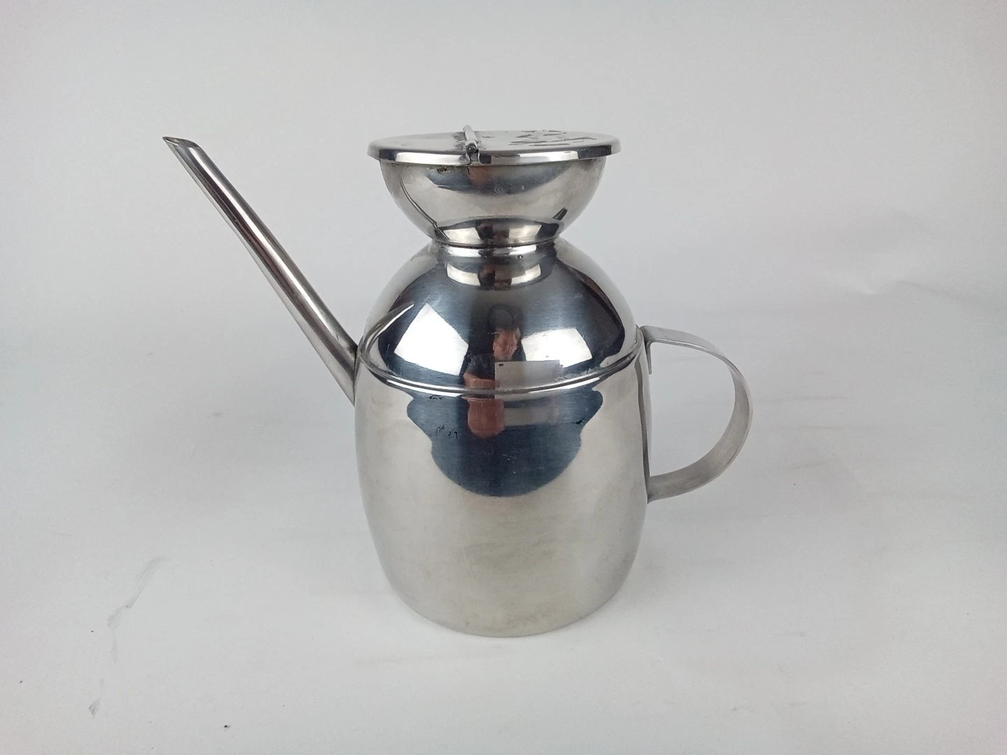 Olipac Italian Stainless Steel Oil Cruet Inox 18/10 Gold Can