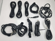 10 Standard 5ft 10 Amps 125 Volts Black 3 Prong AC Power Cord Cable Lot
