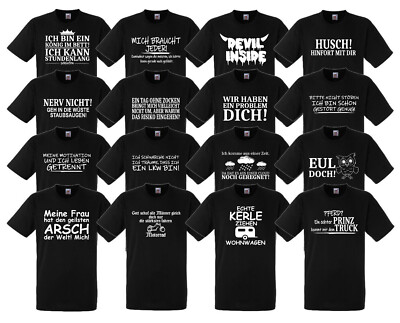 Sprüche T-Shirt Fun lustig witzig Spruch Text Motiv Shirt Geschenk Funshirt