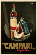 CAMPARI vintage ad poster MARCELLO NIZZOLI italy 1926 20x30 prized HOT NEW - RY2