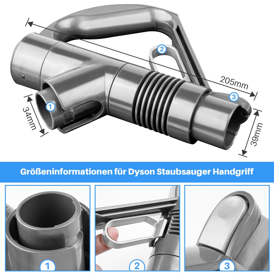 Ersatz-Stabgriff Für Dyson Staubsauger - Kompatibel Mit DC19, DC33, DC37 Uvm.