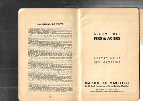 Alte Katalog 1936 die Hénaff Fers Stähle-schriftarten Metalle Marseille Ref E27H - Bild 4 von 12