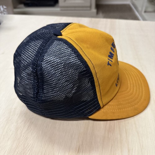 Sombrero de camionero vintage Timberville Virgina Lions Club malla SnapBack - Imagen 4 de 5
