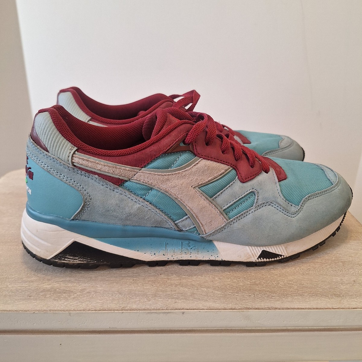 Diadora N9002 Overland Sky Blue Aqua Sea Low Top Sneakers Casual Shoes Mens 