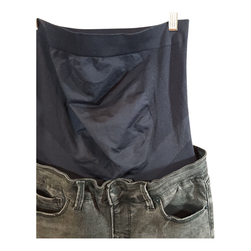 Pantalones de mezclilla ajustados Blanqi con soporte posparto en negro banda de soporte incorporada para mujer 10 - Imagen 6 de 9