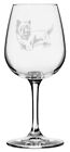 Skye Terrier Dog Themed Etched 12.75oz Wine Glass