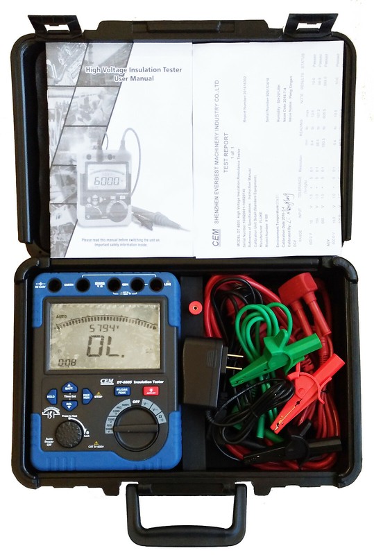 5000V 60 G Ohm Insulation Tester High Volt MegOhm Meter  Digital DT-6605 CAT IV