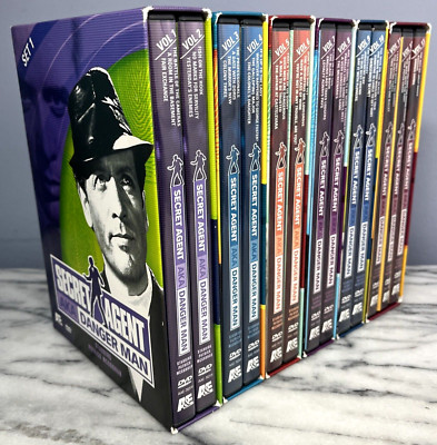 Secret Agent AKA Danger Man DVD Sets 1-6 (13 Vol. / 13-Discs) in Slipcases