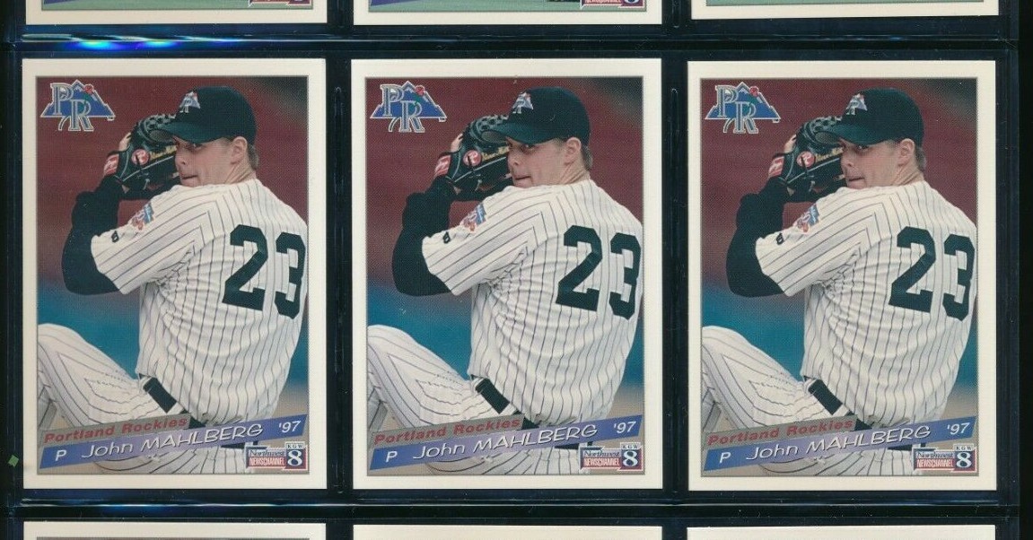 lot (3) 1997 Grandstand #23 John Mahlberg Portland Rockies