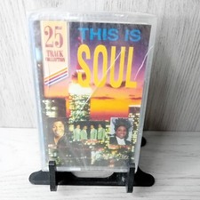 THIS IS SOUL 25 HITS CASSETTE TAPE ALBUM - NEW SEALED - RARE RETRO,,